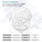 ITNRSIIET Ergonomic Mouse Pad with Gel Wrist Support Small Wrist Rest Smooth Surface Non-Slip PU Base Comfortable Office Supplies Pain Relief, 8.7 x 7.2 inches, Topographic Contour White