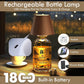 WILIT 2 Pack Wine Wirelss Bottle Lamp, 3-Level Brightness Cordless Table Lamp Shades, Rechargeable Battery Operated for Bedroom, Living Room, Kitchen Counter, Women Gifts for Her
