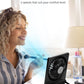 Koonie Portable Desk Fan, 3.5-20hrs Battery Operated Small USB Fan with Ultra Quiet 220° Tilt Folding, Rechargeable Personal Fan with 3 Speeds Strong Wind for Home Office Desktop, Black