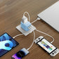 MOMAX Universal Travel Adapter, 20W+18W International Plug Adapter with 2 USB-A Quick Charging & 1 USB C PD Fast Charging, 1 AC, All-in-One Wall Charger for USA EU UK AUS JP(Type C/A/G/I)