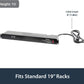 StarTech.com 4U Wall Mount Network Rack - 14 Inch Deep (Low Profile) - 19" Patch Panel Bracket & com 8 Outlet Horizontal 1U Rack Mount PDU Power Strip for Network Server Racks