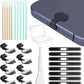 USB C Dust Plug, Type-C Port Cover for iPhone17/ iPhone16/15 Series Charger Port & Speaker Dust Cover, 8-Pack Soft Silicone Anti-Dust Plug Covers Set