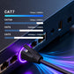 VCE RJ45 Connectors CAT7/CAT6A UL-Listed 30-Pack Non-Pass-Thru, Shielded Modular Plugs Gold Plated Network Ends for 23AWG Ethernet Cable with Strain Relief Boots - Black
