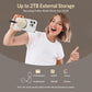 GiGimundo 2TGB Magnetic Portable SSD, Up to 2000MB/s, External Solid State Drives with USB-C 3.2 Gen 2x2 Compatible with iPhone 15/16/17 Series and Other USB-C Devices– Fast File Transfer