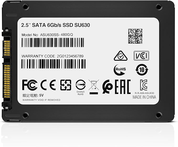 ADATA Ultimate SU630 480GB Solid State Drive, Black