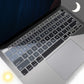 Allinside Silicone Keyboard Cover for New MacBook Air 13 inch A2179 Released in 2020 with Touch ID and Retina Display US Version, Ombre Gray