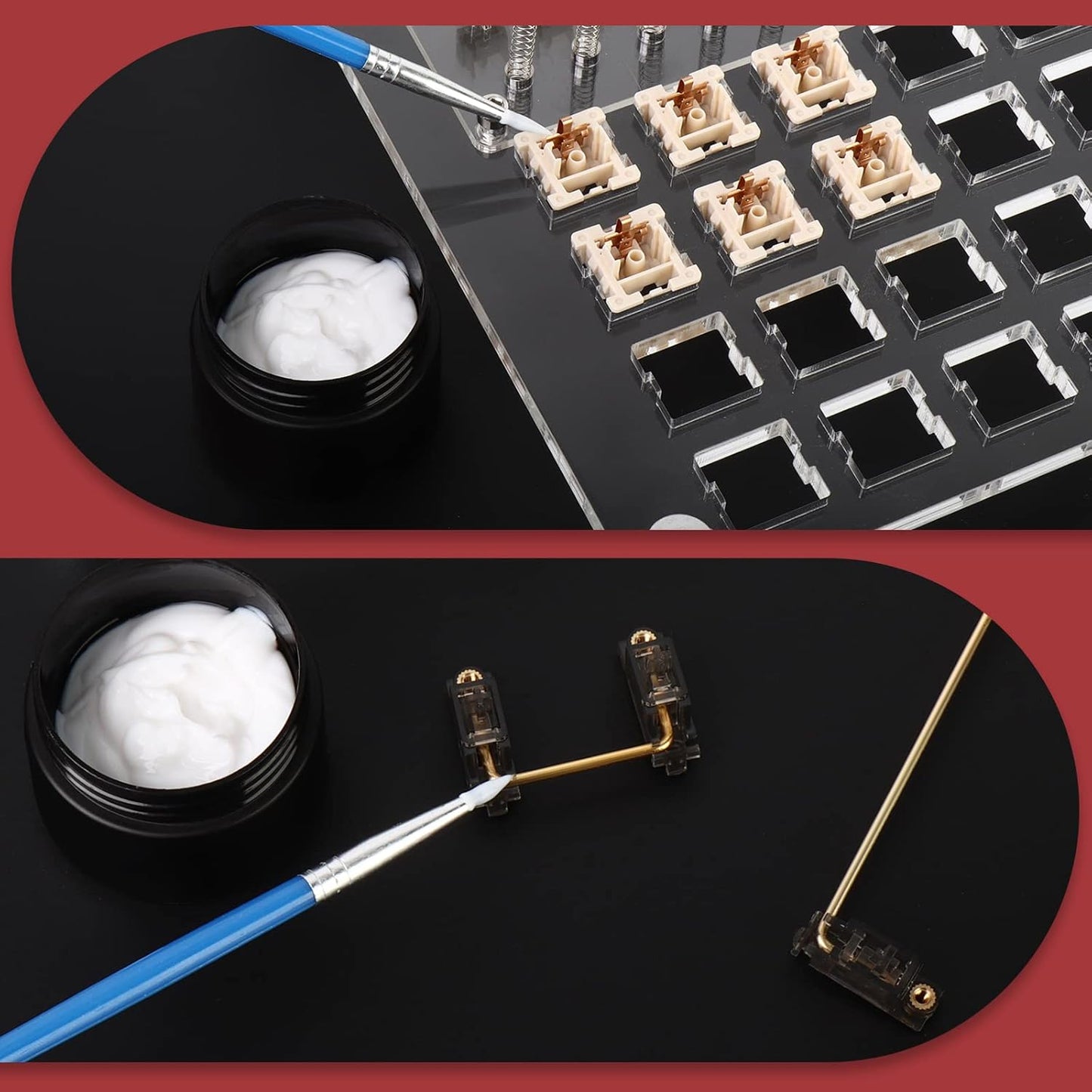 YIMAGUJRX RUNJRX Keyboard Switch Lube Kit GPL 205G0 0.53oz/15g, Switch Opener for Cherry MX TTC Holy Pandas Switch,Switch Lube Tools for Gaming Keyboard