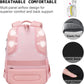 Laptop Backpack,Business Travel Anti Theft Slim Durable Laptops Backpack with USB Charging Port,Water Resistant College Computer Bag for Women & Men Fits 15.6 Inch Laptop and Notebook-Light Pink