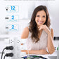 Flat Plug Power Strip Tower Surge Protector, 10FT Flat Extension Cord with Multiple Outlets, 12 AC Outlets, 4 USB Ports (2 USB C) Charging Station for Office Home Dorm Room Travel (White)