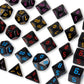 DND Dice, 10 X 7 (70 Pieces) Polyhedral Dice Set for Dungeons and Dragons DND RPG MTG Table Games D4 D6 D8 D10 D% D12 D20 with 10 Pack Black Bags