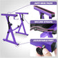 Liquid Stands Portable Heavy Duty Digital Piano Stand & Bench Set - Adjustable Keyboard Music Stand & Seat for 54-88 Key Electric Pianos (Purple)