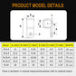 Bigtrans 555 Pcs Nylon Plastic R-Type Wire Clips with Screws 1/4" 5/16" 3/8" 1/2" 3/4" Clamps Fasteners Assortment for Cable Conduit -5 Size -Black