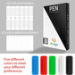 12 Pack Pen Holder for Desk, Silicone Pencil Holder with 12 Extra Adhesive Stickers, Adhesive Pen Holder & Marker Clip for Classroom Office Desk or Any Surface, Teacher Accessories Supplies (White)