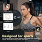 Wireless Earbuds, Sports Bluetooth Headphones, 80Hrs Playtime Ear Buds with LED Power Display, Noise Canceling Headset, IPX7 Waterproof Earphones for Workout/Running (Camel)