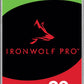 Seagate IronWolf Pro, 20 TB, Enterprise NAS Internal HDD –CMR 3.5 Inch, SATA 6 Gb/s, 7,200 RPM, 256 MB Cache for RAID Network Attached Storage (ST20000NT001)