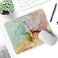 ITNRSIIET Mouse Pad with Stitched Edge Premium Textured Smooth Precise Operation Waterproof Washable Non-Slip Rubber Base Desktop Protection Mat, 10.2×8.3×0.12 inches, Abstract Texture