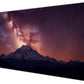 Dynippy Thin Extended Gaming Mouse Pad （31.5 * 11.8 * 0.08 inch） with Stitched Edges Large Mousepad Long XXL Keyboard and Mouse pad Desk Mat for Gaming Office & Home - Mountain Under The Starry Sky