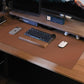 Non-Slip Desk Pad,Mouse Pad,Waterproof Leather Desk Table Protector,Non-Slip PU Leather Desk Blotter, Easy Clean Laptop Desk Writing Mat for Office Work/Home/Decor(Brown, 24" x 13.7")