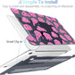 MEEgoodo Case for MacBook Pro 13 inch Case 2022 2021 2020 New A2338 M2/M1 A2251 A2289, Laptop Hard Shell with Keyboard & Camera Cover Compatible with 13 inch MacBook Pro, Pink Groovy Emoji