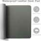 Aothia Leather Desk Pad Protector, Office Desk Mat, Large Mouse Pad, Laptop Desk Pad, Non-Slip PU Leather Desk Blotter, Waterproof Desk Writing Pad for Office and Home (Jungle Green, 47" x 17")