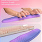 Hokafenle 2in1 Combination, Wave Keyboard Wrist Rest and Ergonomic Curvature Mouse Pad Wrist Support for Relieve Wrist Pain, Filled with Soft Cushion Memory Foam, Gradient Blue Purple