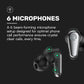 Raycon Pro Earbuds Wireless Bluetooth + 6 Microphones with Hybrid Active Noise Canceling, Sweat & Water-Resistant Earphones, Premium Wireless Ear Buds Bluetooth 40 Hours Playtime (Blue)
