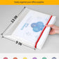 SUNEE Plastic Mesh Zipper Pouch 9x13 in (6 Colors, 12 Packs),Extra Large Water-Resistant Zip Bag for School Office Supplies, Puzzles & Games Organizing Storage