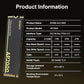 SSD 1TB - M.2 NVMe PCIe Gen4x4 with Graphite Sheet, up to 7401MB/s Read, SLC Cache TLC 3D NAND Gaming SSD, Compatible with PS5, Laptop ＆ PC