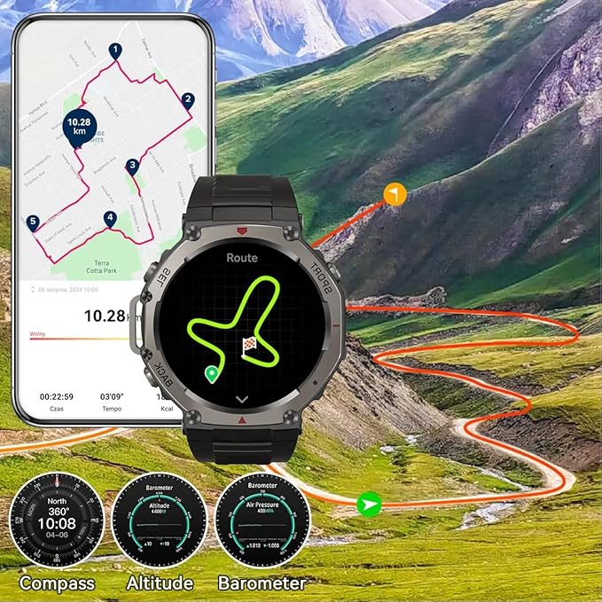 Mivrass Sports Smartwatch (Red)