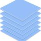 Frienda 6 Pcs Thermal Pad 100 x 100 mm, 0.5 mm, 1 mm, 1.5 mm, 2 mm, 2.5 mm, 3 mm Heat Resistant Conductive Silicone Thermal Pads Conductivity 6.0 W/M for Laptop Heatsink CPU GPU LED Cooler(Blue)