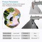 ITNRSIIET Ergonomic Mouse Pad with Gel Wrist Support Small Wrist Rest Smooth Surface Non-Slip PU Base Comfortable Office Supplies Pain Relief, 8.7 x 7.2 inches, Abstract Leaves