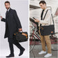 ESTARER Messenger Bag 17-17.3 Inch, Men's Computer Bag Water-resistant Canvas, Teacher Laptop Satchel for Work Office College, Dark Grey
