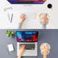 ITNRSIIET Ergonomic Mouse Pad with Comfort Gel Wrist Rest, Non-Slip PU Base, Smooth Textured Surface, Reduces Hand Fatigue & Wrist Pain, 8.7 x 7.2 Inch for Office Gaming Home, VividFoliage