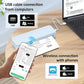 Inkless Portable Printer for Travel, Wireless Thermal Printer Supports 8.5" x 11" US Letter Size, Bluetooth Machine Includes Carry Case and 3 Rolls of Thermal Paper Kit, Blue