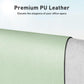 Aothia Large PU Leather Desk Pad Protector - Non-Slip Mouse Pad & Writing Mat for Office/Home, Waterproof, Easy to Clean (48" x 17",Aqua)