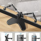 HUANUO 32 inches Dual Monitor Stand up to 17.6lbs per Arm, High-Grade Aluminum Free-Standing Dual Monitors Mount for 2 Screens. Fully Adjustable Dual Monitor Stand for Desk with Tilt, Swivel, Rotation