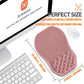 Ergonomic Slope Mouse Pad Wrist Support, Wrist Rest Mousepad for Carpal Tunnel Pain Relief with Massage Bulge and Slow Rebound Memory Foam (12x8 inch, Pink)