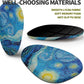 Hokafenle Ergonomic Mouse Pad Wrist Support, Terraced Slope Carpal Tunnel Wrist Pad for Mouse with Unibody Memory Foam, Wrist Rest Pain Relief Mousepad (Starry Night, 11.8x7.9 in)