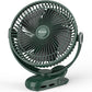 12000mAh Clip on Fan 30H Longest Runtime, 8in Portable Fan Rechargeable, Ultra Quiet with Heavy-Duty Clamp, USB Desk Fans for Golf Cart,Office Desk, Treadmill, Camping, Bedroom