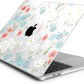 Batianda Premium Case for New MacBook Air 15 inch 2025 2024 2023 with M4 M3 M2 Chip, Floral Designed Protective Plastic Hardshell & Keyboard Cover & Screen Protector, Cute White Flower
