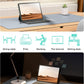 YSAGi Leather Desk Protector, Office Mat, Large Mouse Mat, Non-Slip PU Leather Blotter, Laptop Desk, Waterproof Writing Pad for Office and Home (Light Grey, 31.5" x 15.8")