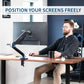 VIVO Single 17 to 32 inch Monitor Height Adjustable Counterbalance Mechanical Arm Desk Stand, Classic, Universal VESA Mount, STAND-V001O