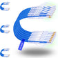 Rapink Patch Cables Cat6/ Cat6a 3ft (24 Pack) Slim, Cat6a Ethernet Patch Cable 10G Support, Snagless Cat 6 Patch Cable for Patch Panel to Switch, Flexiable Cat6 Ethernet Cable Blue