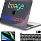 Mektron Custom Personalized Photo for MacBook Pro 13-inch Case 2022 2021 2020 Release A2338 M2 M1 A2289 A2251, Printed Plastic Hard Shell Cover for New MacBook Pro 13.3-inch Touch Bar Fits Touch ID