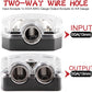 2 Way Power Distribution Block 1x 0 GA in 2X 0 GA Out Circuit Protector Distribution Connecting Blocks for Car Audio Splitter,2Pcs with Installation Kit