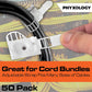 Pro-Grade, Adhesive-Backed Cable Straps 50 Pack. High-Strength, White Clamps for Electrical Wire Management and Organization. Tool-Free Installation for Home Or Office. Screw-Mount for Permanent Hold