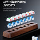 7-Port USB 3.0 Powered Hub, RGB Lighting, Hot-Swappable Cherry MX Switch Support, 5Gbps Speed, Includes 12V/2A Power Adapter, Walnut Wood Cyberpunk USB Dock-FU0724