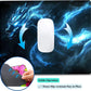 Witchy Blue Japanese Dragon Custom Mouse Pad with Non-Slip Rubber, Small Square Design for Wireless Laptop & Computer Mouse Pads for Desk, 9.5 x 7.9 inch Smooth Surface for Gaming & Office