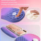 Hokafenle 2in1 Combination, Wave Keyboard Wrist Rest and Ergonomic Curvature Mouse Pad Wrist Support for Relieve Wrist Pain, Filled with Soft Cushion Memory Foam, Gradient Blue Purple