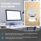 1-3/8" White Desk Grommet, JTemgle Plastic Cable Hole Cover Computer Table Cord Wire Organizer Caps Desktop Cord Management for Home Office TV Stands Tabletops, 5 Pieces